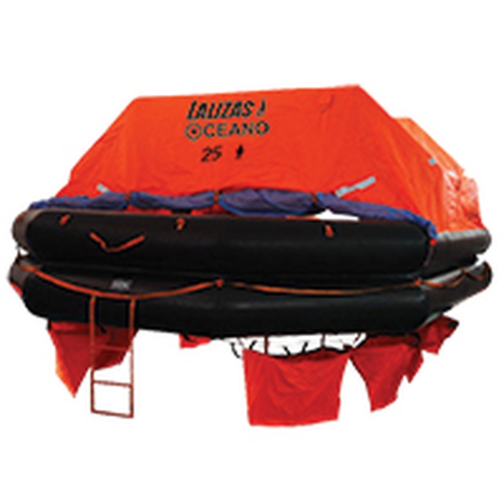 Lalizas Liferaft Solas Oceano,Mer,Throw-Overboard Type,25 Prs,Canister (A)