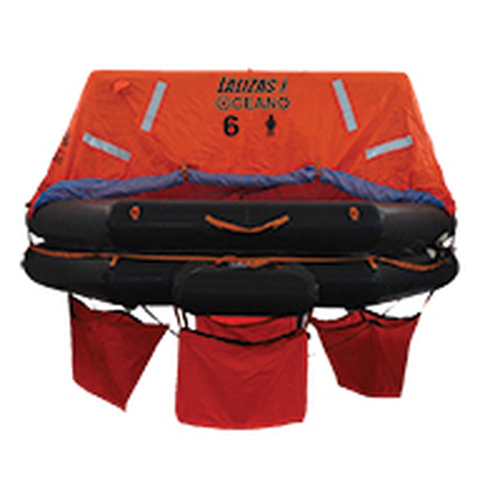 Lalizas Liferaft Solas Oceano,Mer,Throw-Overboard Type,6 Prs,Canister (B)