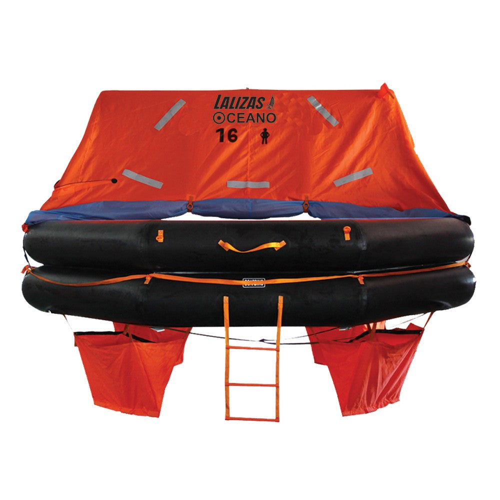 Lalizas Liferaft Solas Oceano,Mer,Throw-Overboard Type,16 Prs,Canister (B)