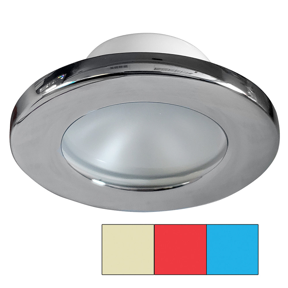 i2Systems Apeiron A3120 Screw Mount Light - Red, Warm White and Blue - Chrome Finish