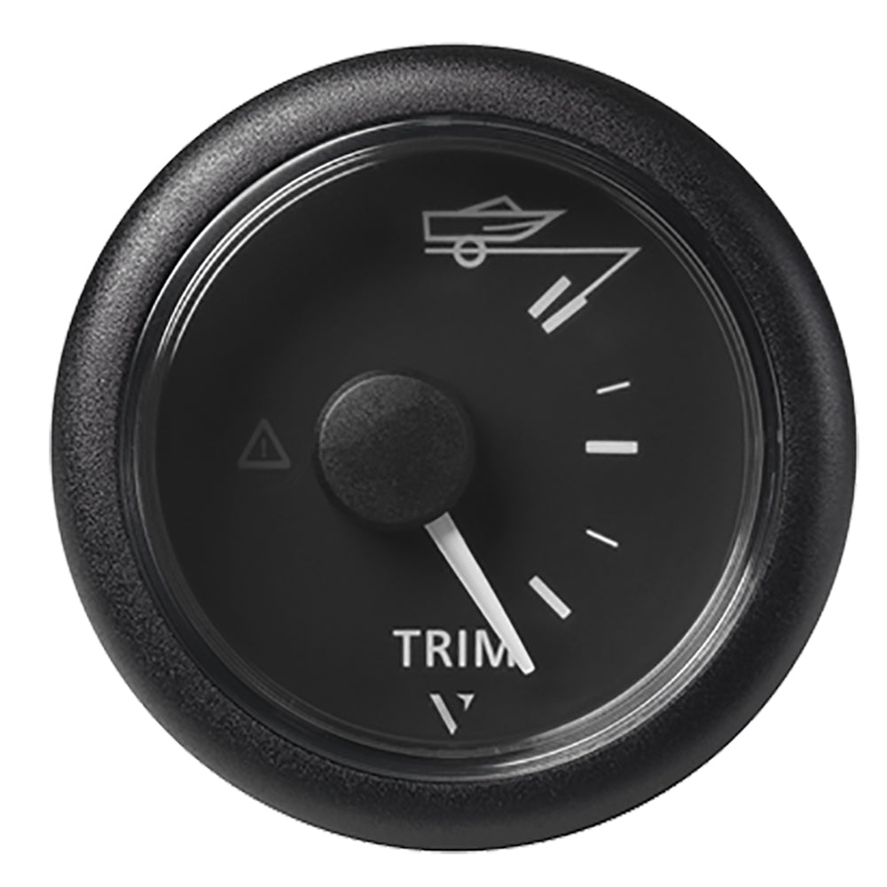 Veratron 52MM (2-1/16") ViewLine Trim Indicator Gauge Up/Down - Black Dial and Round Bezel