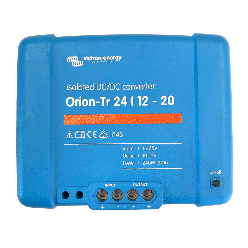 Victron Orion-TR DC-DC Converter - 24 VDC to 12 VDC - 20AMP Isolated (ORI241224110)
