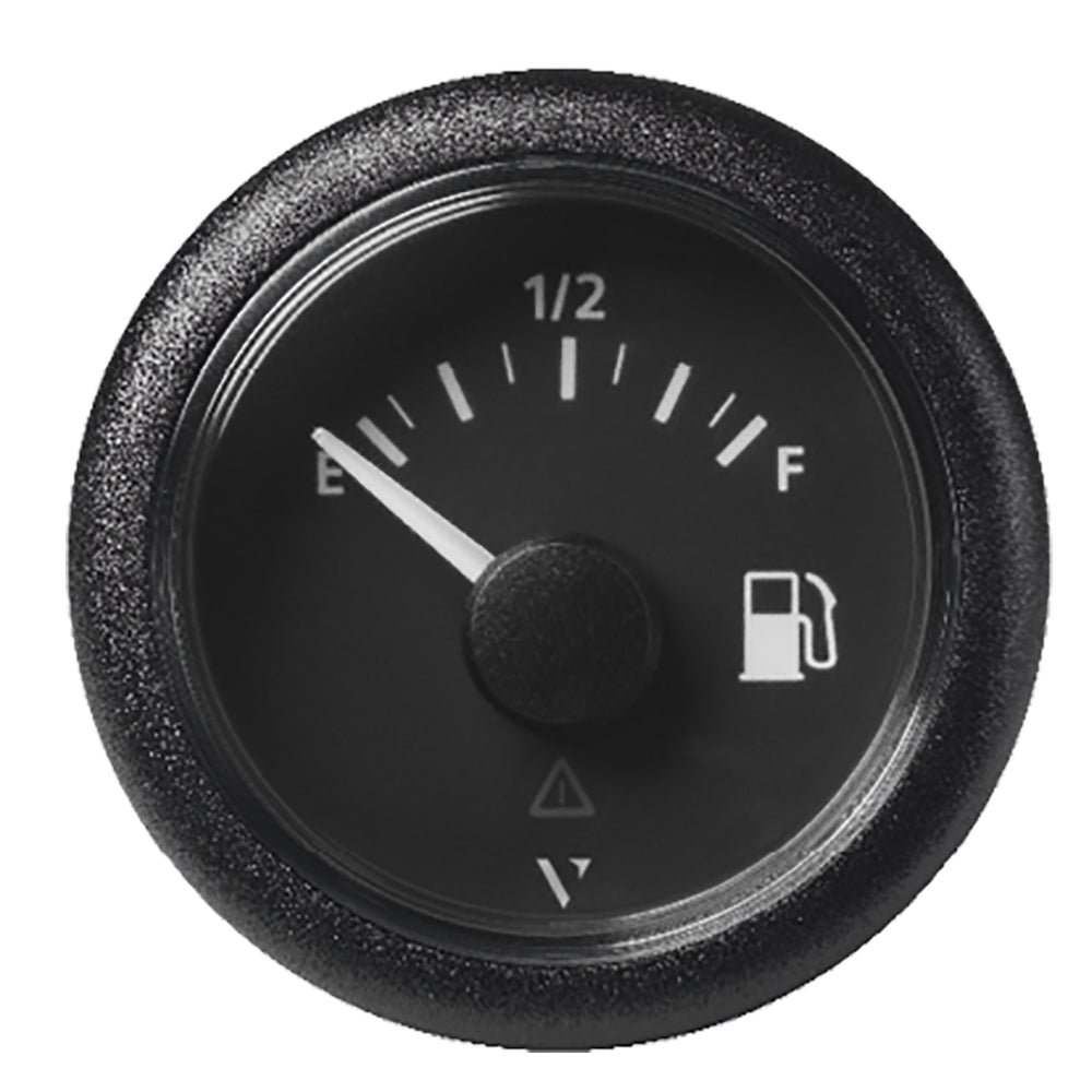 Veratron 52MM (2-1/16") ViewLine Fuel Level Gauge Empty/Full - 240-33.5 OHM - Black Dial and Round Bezel