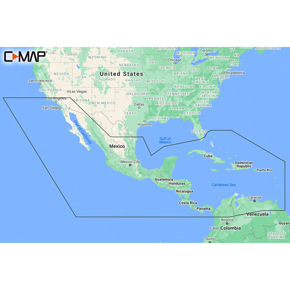 C-MAP M-NA-Y205-MS Central America and Caribbean REVEAL Coastal Chart