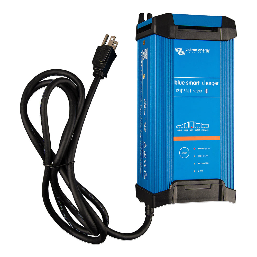 Victron Blue Smart IP22 12VDC 15A 1 Bank 120V Charger - Dry Mount (BPC121545102)
