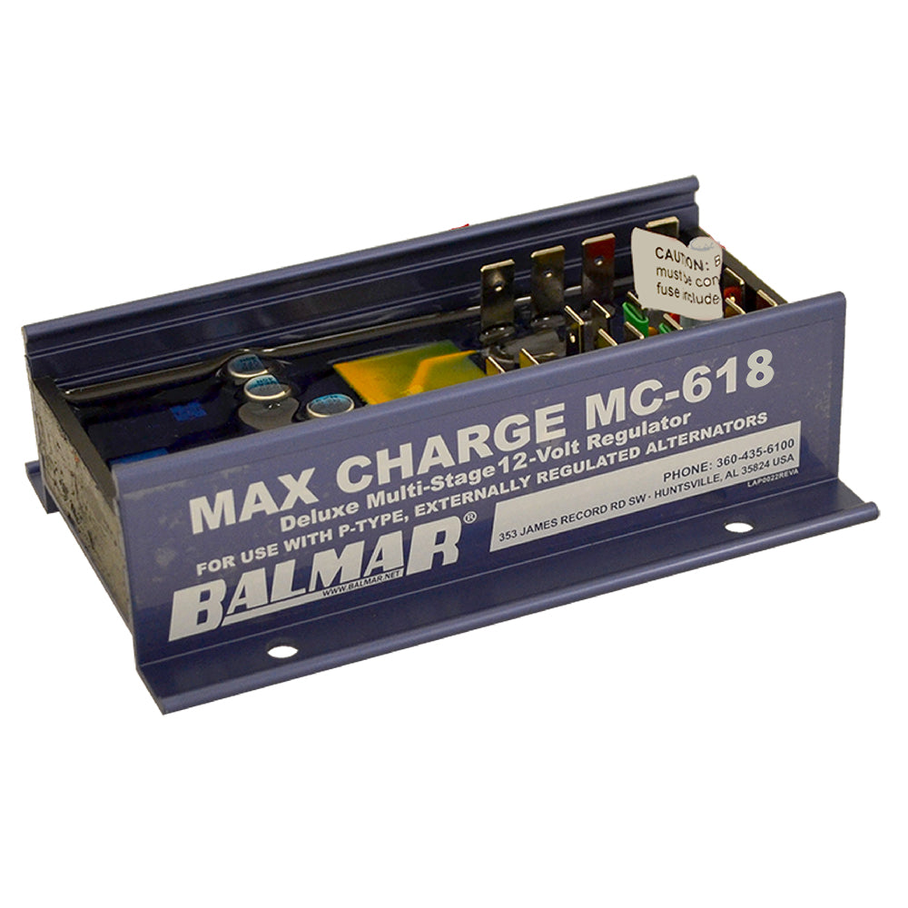 Balmar Max Charge MC618 Multi-Stage Regulator w/o Harness - 12V (MC-618)
