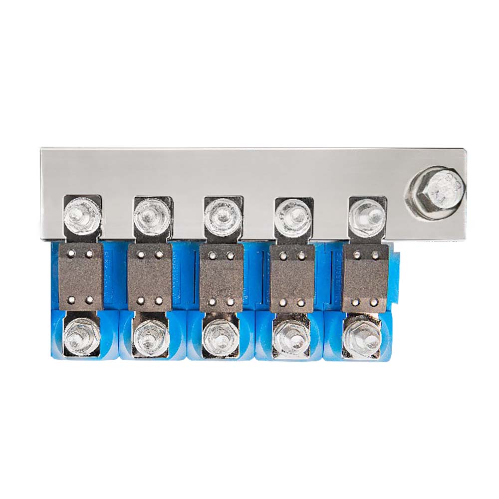 Victron Busbar to Connect 5 Mega Fuse Holders - Busbar Only Fuse Holders Sold Separately (CIP100400060)