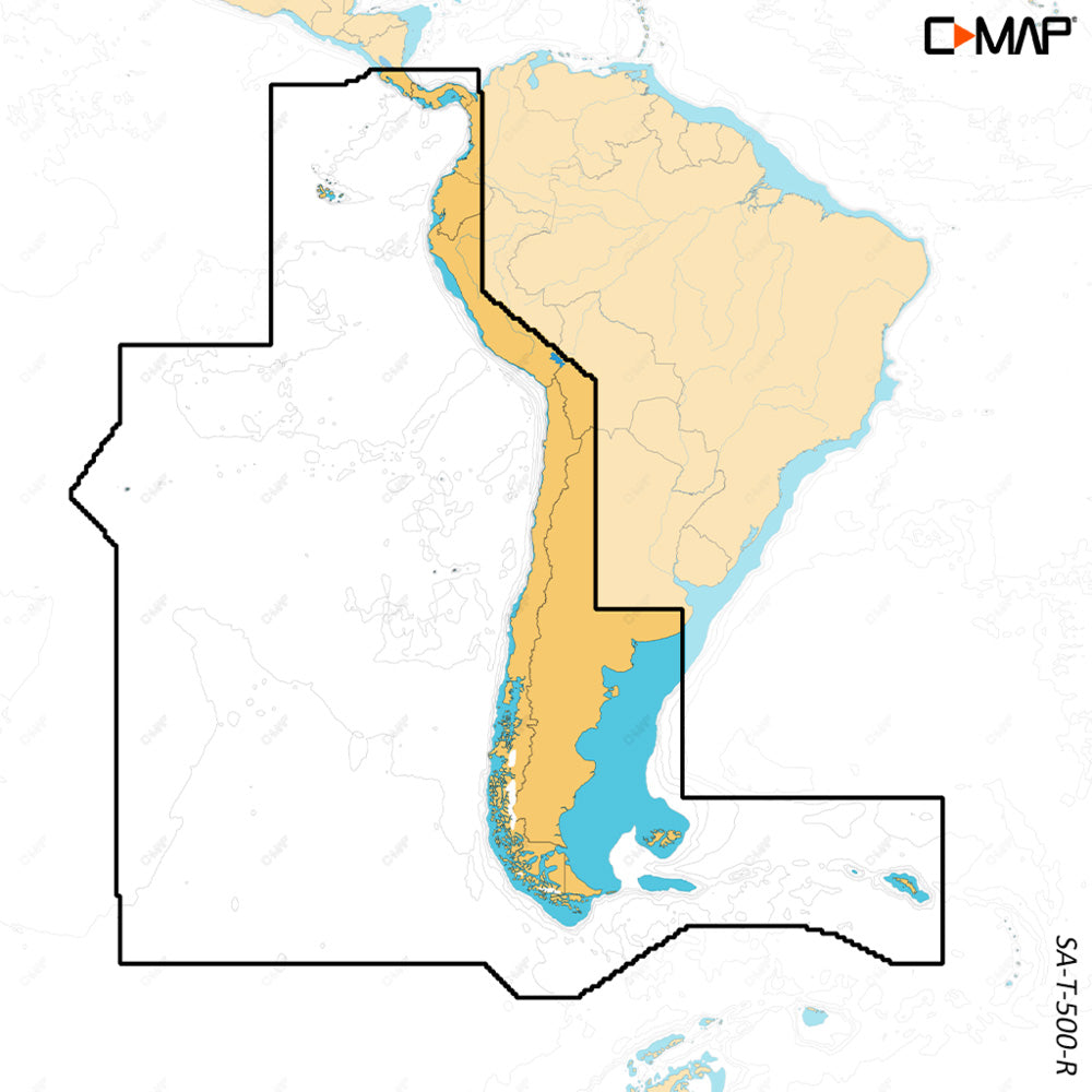 C-MAP REVEAL X - Costa Rica Chile and Falklands