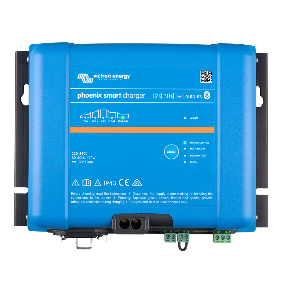 Victron Phoenix Smart IP43 Charger 12/30 (1+1) 120-240VAC Requires 5-15P Mains Cord (PSC123051095)