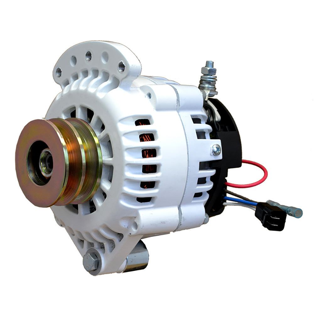 Balmar Alternator 100 AMP 12V 1-2" Single Foot Spindle Mount Dual Vee Pulley w/Isolated Ground (621-100-DV)