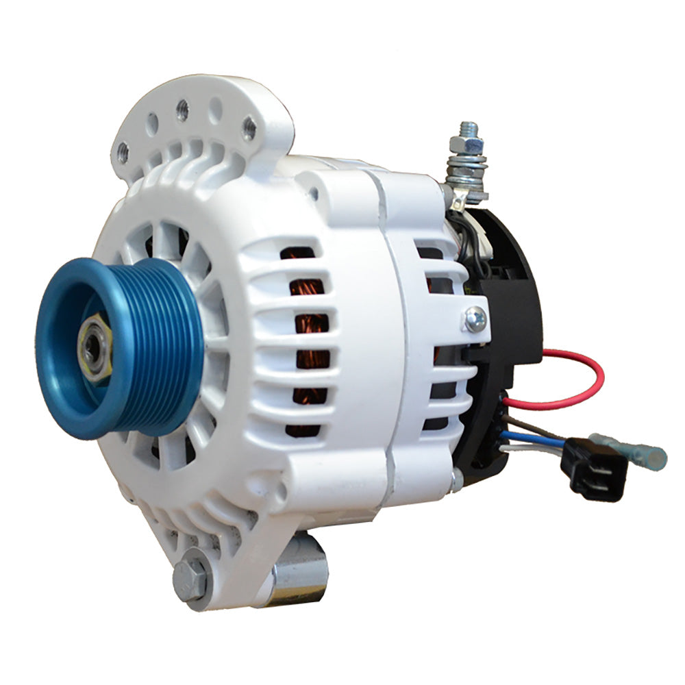 Balmar Alternator 100 AMP 12V 1-2" Single Foot Spindle Mount J10 Pulley w/Isolated Ground (621-100-J10)
