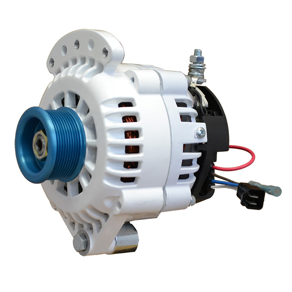 Balmar Alternator 120 AMP 12V 1-2" Single Foot Spindle Mount J10 Pulley w/Isolated Ground (621-120-J10)