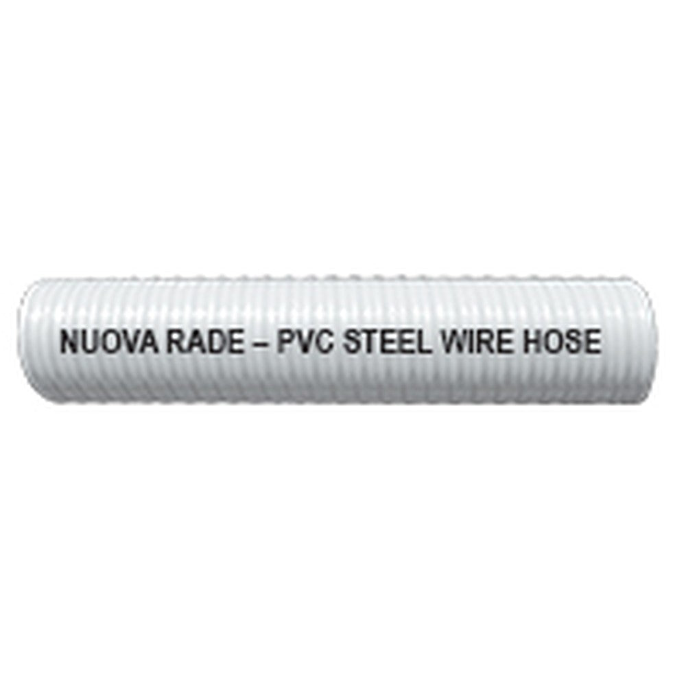 Nuova Rade Liquid Discharge - Water Delivery Hose Pvc, White, Steel Wire Reinforced, Ø1'' (25 Mm), 1''