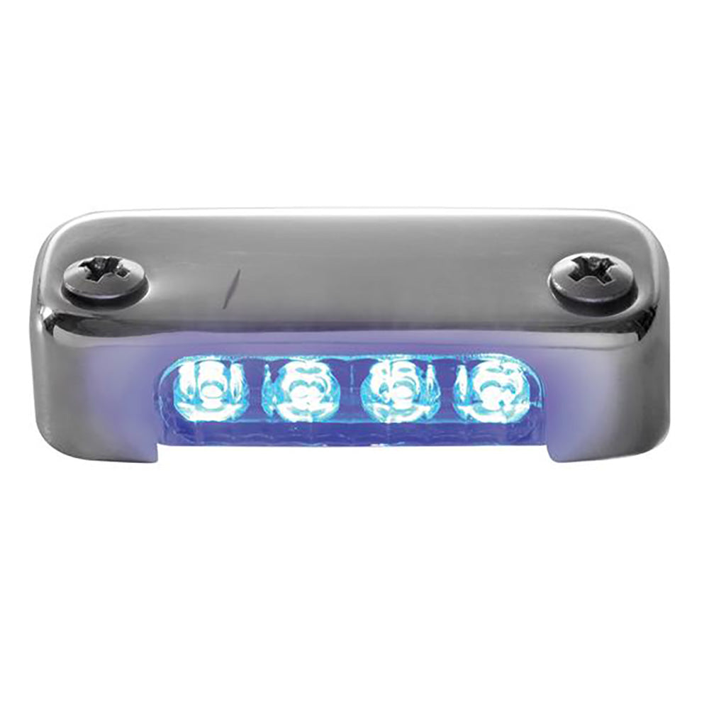 Attwood Blue LED Micro Light w/Stainless Steel Bezel and Vertical Mount
