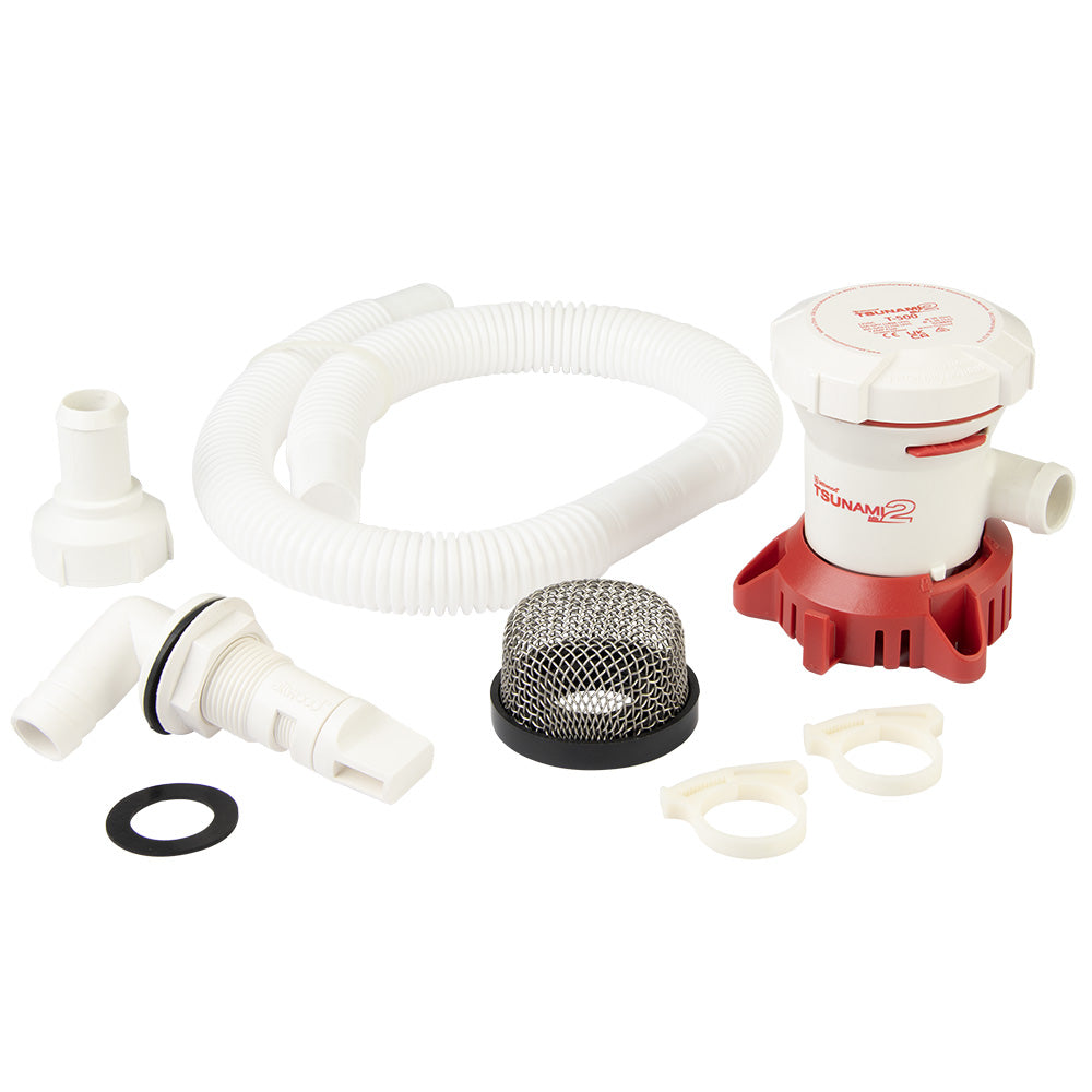 Attwood Tsunami MK2 T500 Manual Bilge Pump w/Installation Kit - 500 GPH and 12V