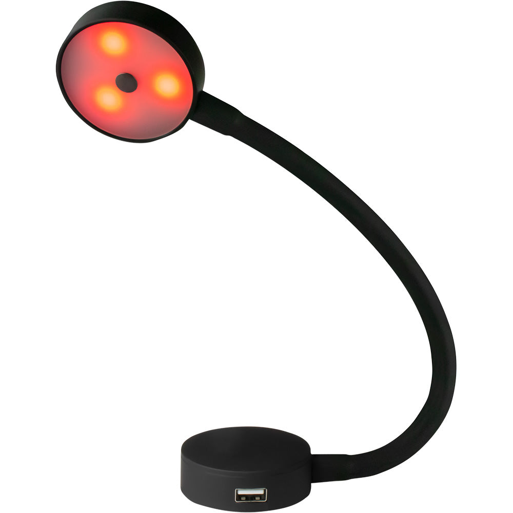 Sea-Dog LED Flex Neck Day/Night Light w/USB Socket - Red and White Light