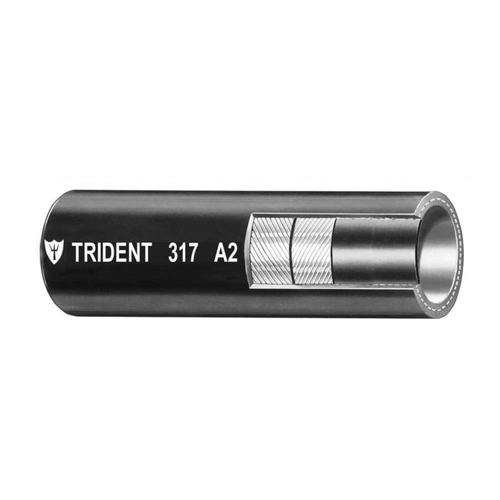 Trident Marine 5/8" x 50' Boxed Type A2 Fuel and Vent Line Hose - Black