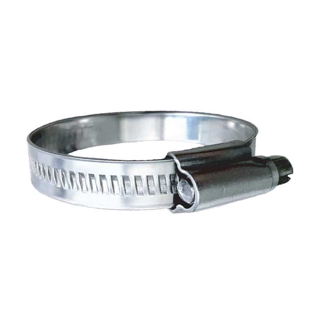 Trident Marine 316 SS Non-Perforated Worm Gear Hose Clamp - 15/32" Band - (1-1/4" - 1-3/4") Clamping Range - 10-Pack - SAE Size 20