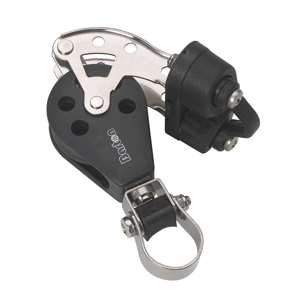 Barton Marine Size 3 Stanchion Lead Block - Single w/Becket and Cam Cleat