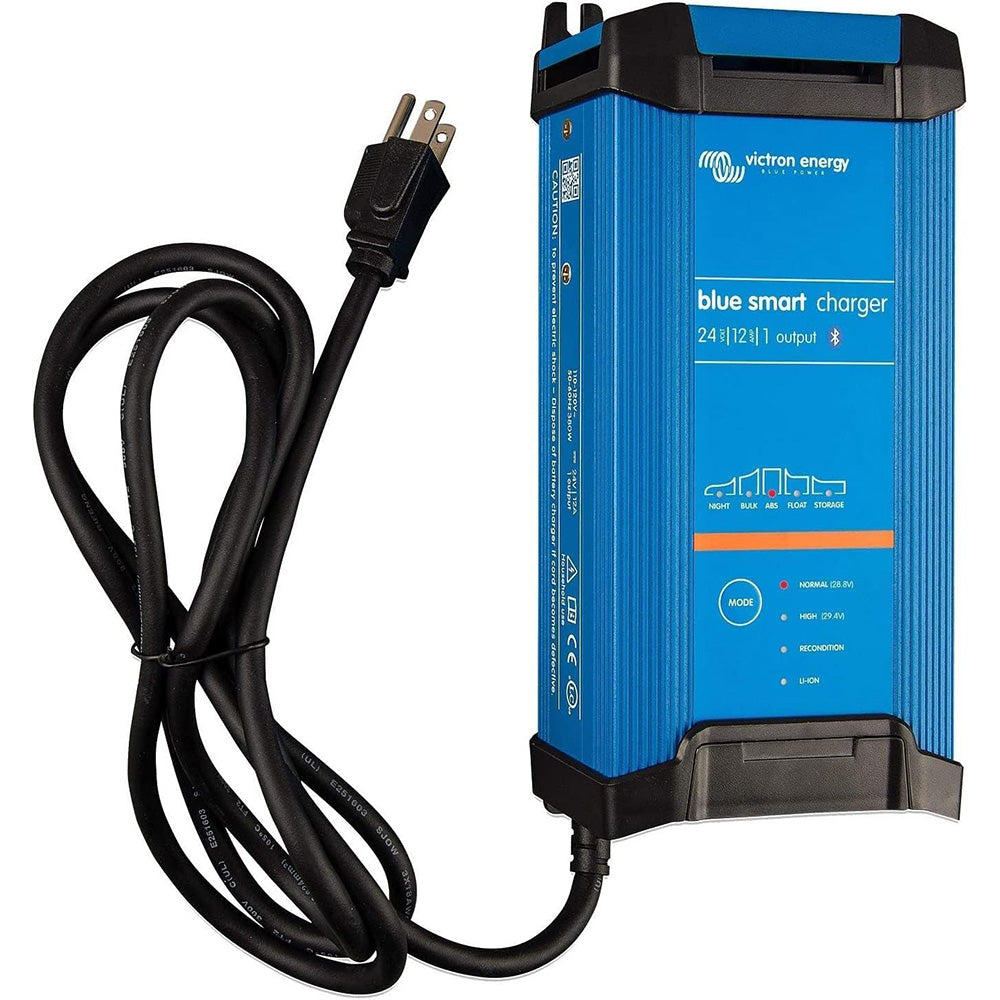 Victron Blue Smart IP22 24VDC 12A 1 Bank 120V Charger - Dry Mount (BPC241245102)