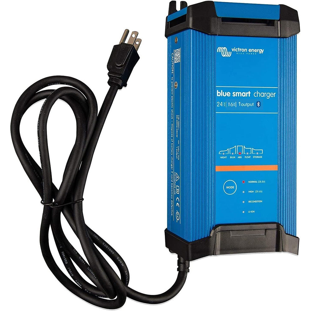 Victron Blue Smart IP22 24VDC 16A 1 Bank 120V Charger - Dry Mount (BPC241647102)