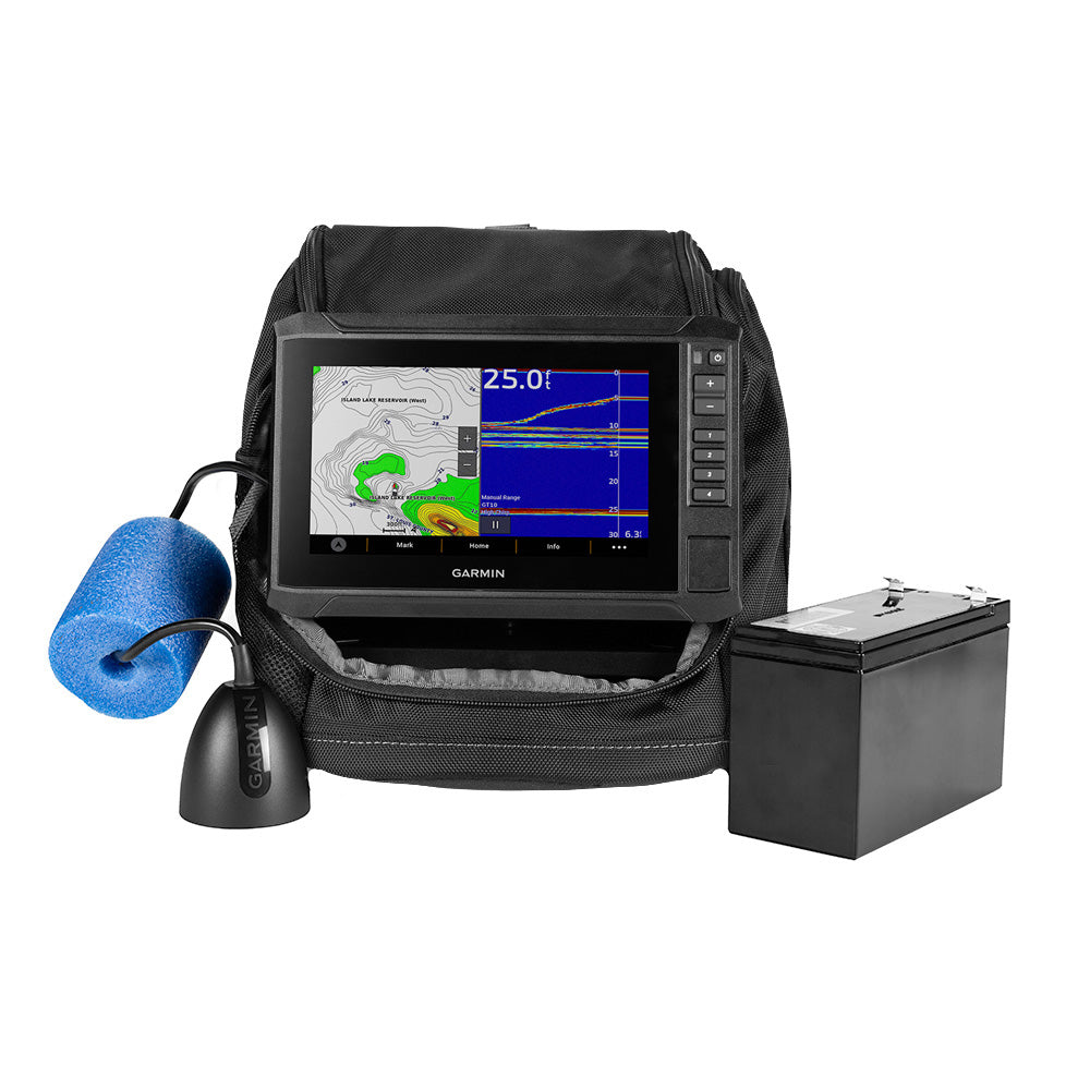 Garmin ECHOMAP UHD2 7" sv Ice Fishing Bundle w/ECHOMAP UHD2 73sv and GT10HN-IF Transducer