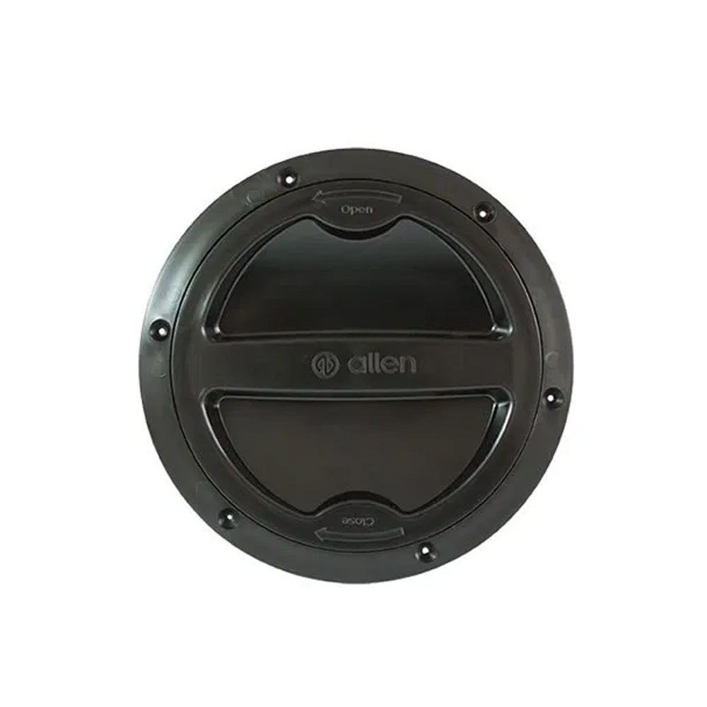Allen Inspection Port - Hatch Cover w/ Internal Seal - Large (Black) - Size: 5 53/64 in (148 mm)