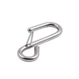 Allen 67 mm. (2 5/8 in.) S' Hook with Keeper - 10 mm. Dia. (Stainless Steel)