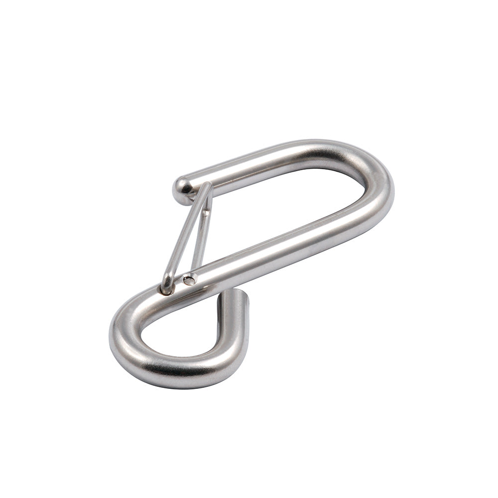 Allen 67 mm. (2 5/8 in.) S' Hook with Keeper - 10 mm. Dia. (Stainless Steel)