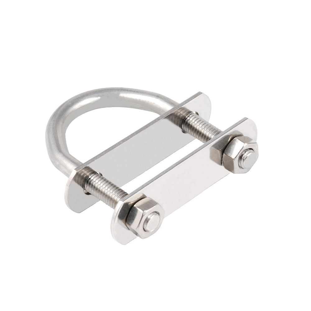 Allen U-Bolt w/ Top & Bottom Backing Plate - Length: 2 9/32 in (58 mm)