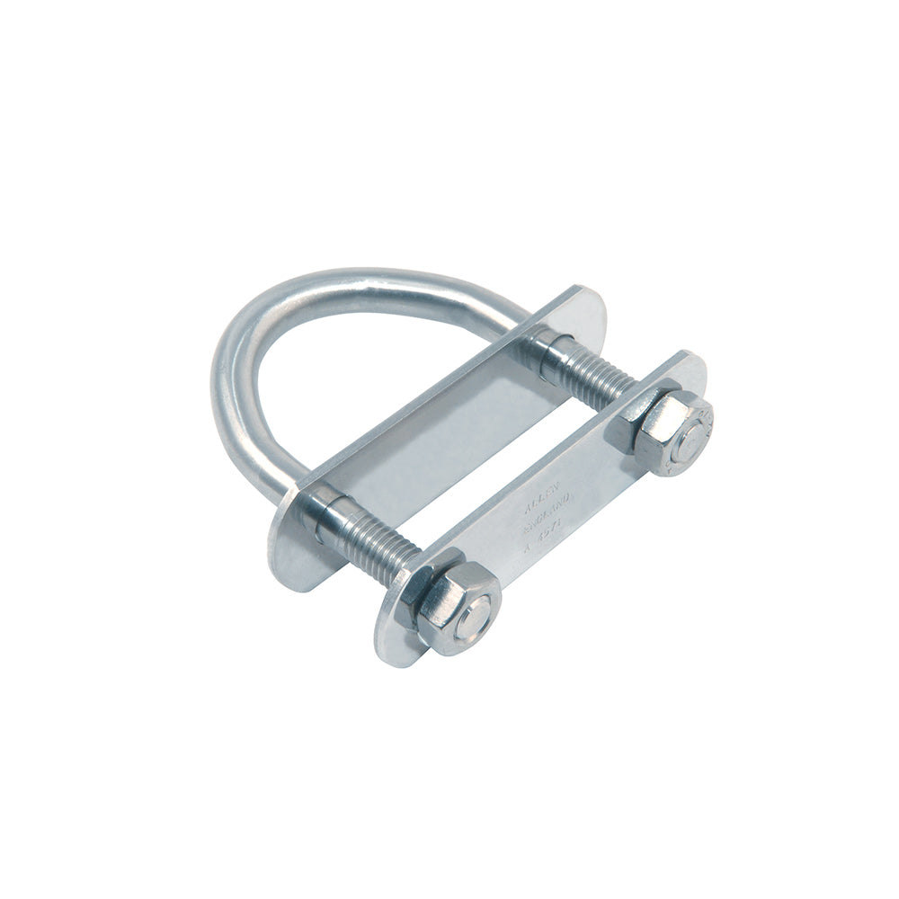 Allen U-Bolt w/ Top & Bottom Backing Plate - Length: 2 61/64 in (75 mm)