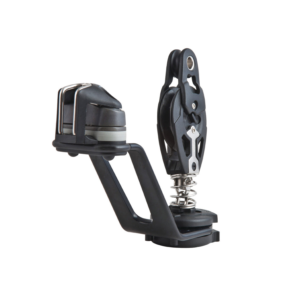 Allen Swivel Cam Cleat - Mainsheet Jammer (Standard) w/ Fiddle Block - Line: 5/32 to 3/8 in (4 to 10 mm)