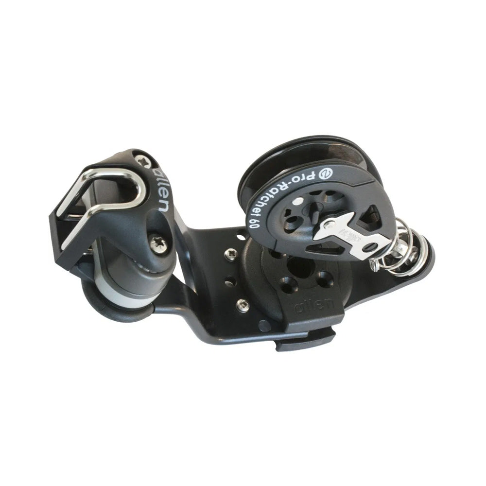 Allen Swivel Cam Cleat - Mainsheet Jammer Self Align (Compact) w/ Ratchet Block - Line: 5/32 to 3/8 in (4 to 10 mm)