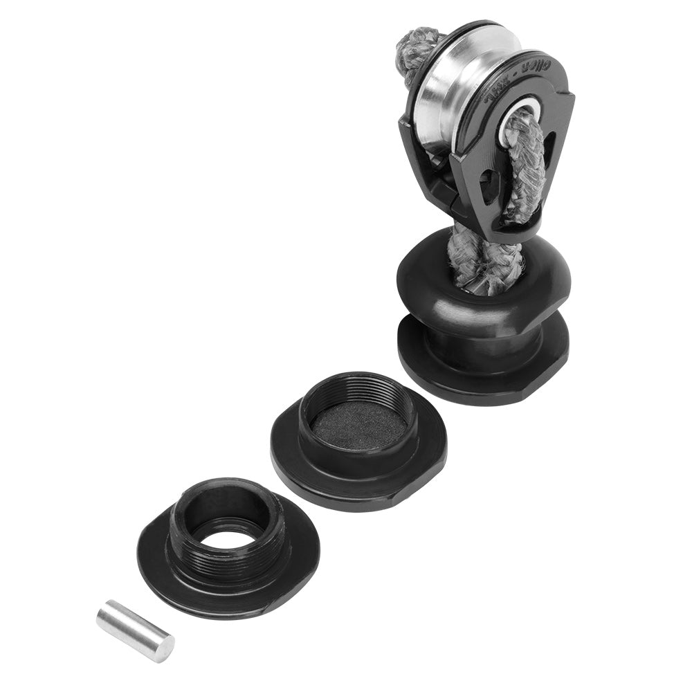 Allen Padeye - Stainless Steel Through Deck - Pad Tii (Black) - Size: 1/2 in (12.8 mm) - Hole Depth: 1/4 in (6 mm)
