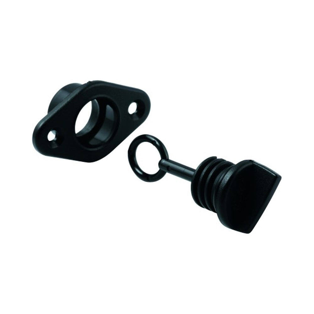 Allen Drain Plug - Drain Socket w/ Removable Captive Screw Bung - Dia: 55/64 in (22 mm)