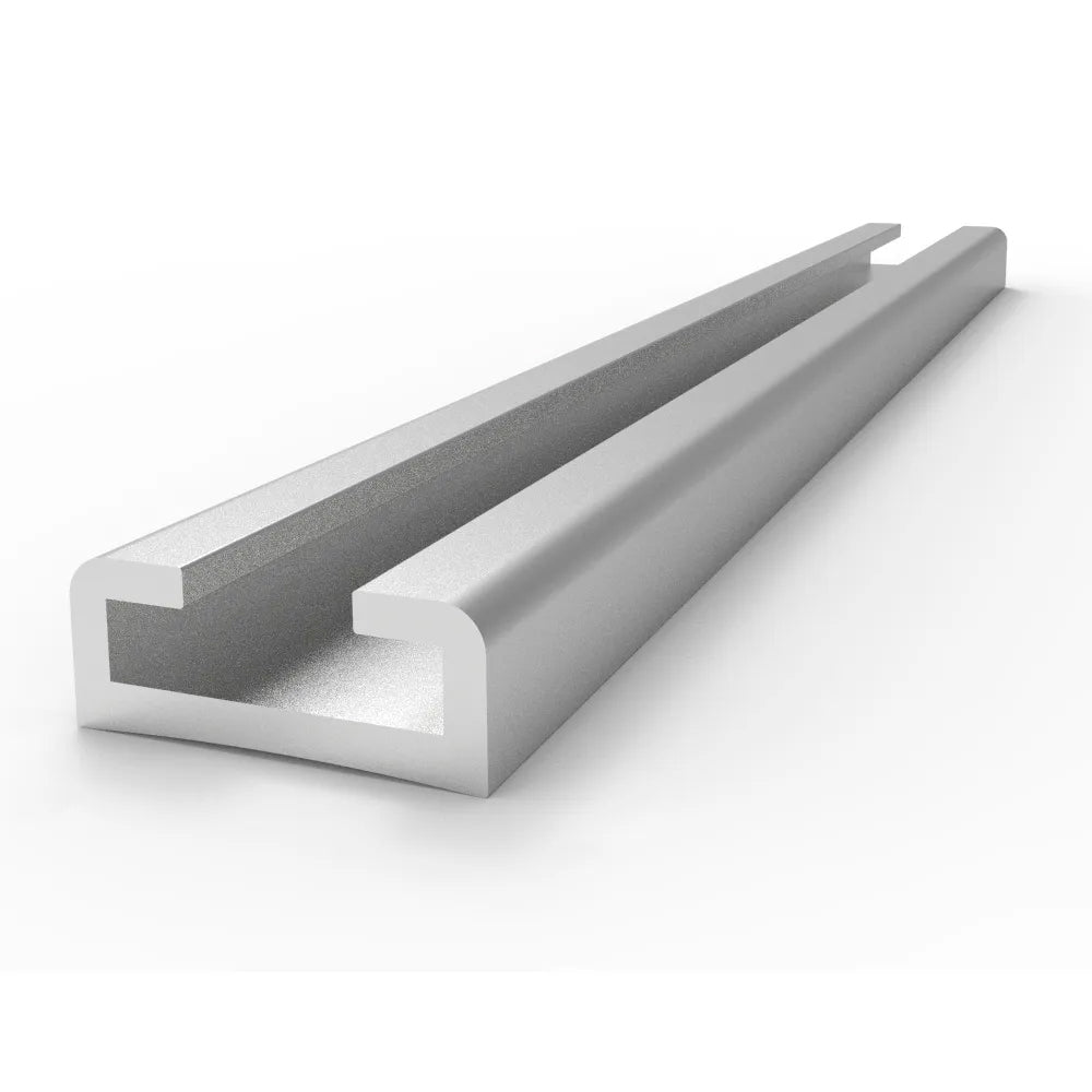 Allen Track - Anodised & Drilled (Alloy) - Silver - Suits Slug A..90 & A..92 - W: 0.75 in (19 mm) & L: 8.5 ft (2.6 m)