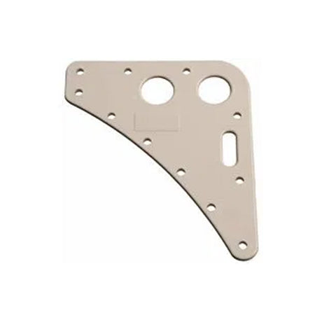 Allen Batten Car Headboard - Mainsail Sail Plate 120 x 140 mm (Curved Edge Design) - 21mm Hole Dia.