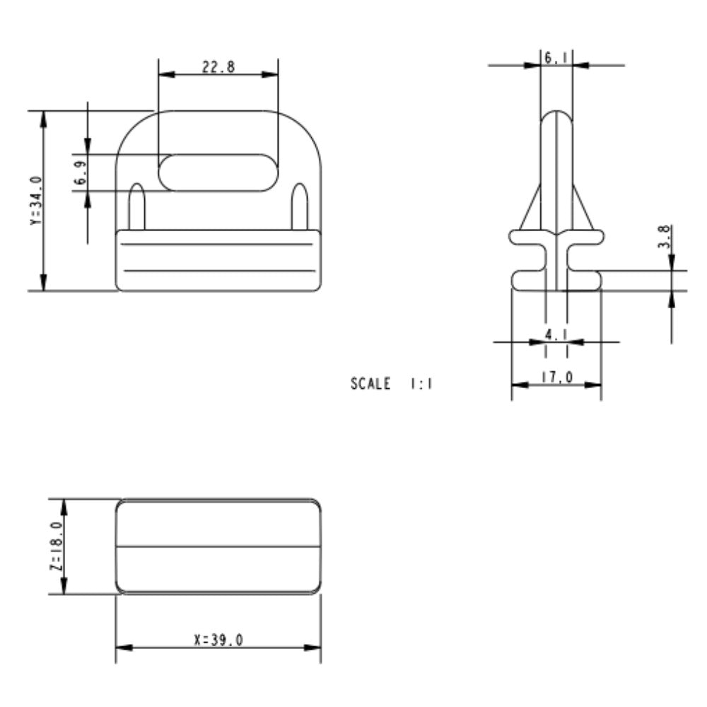 Allen Batten Car Systems - Slides - Internal - Waist Width: 0.16 in (4.1 mm)