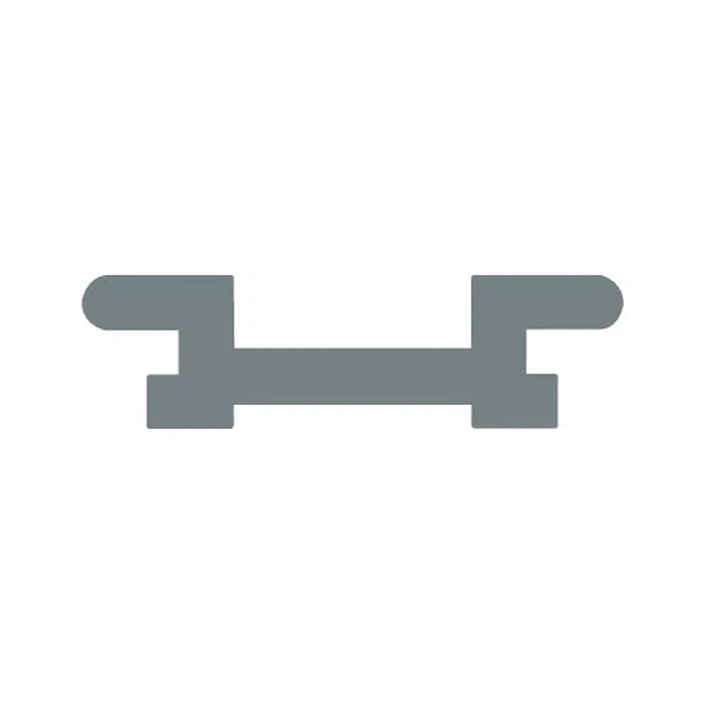 Allen Track Drilled Anodised (Silver) - Alloy - Length: 3.4 ft (1.0 m) - For A.736 End Stop