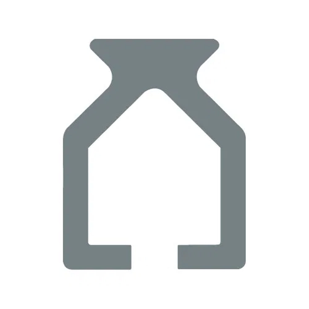 Allen Track Undrilled Anodised (Black) - Alloy - Length: 4.9 ft (1.5 m) - For A.937 / A.946 End Stop