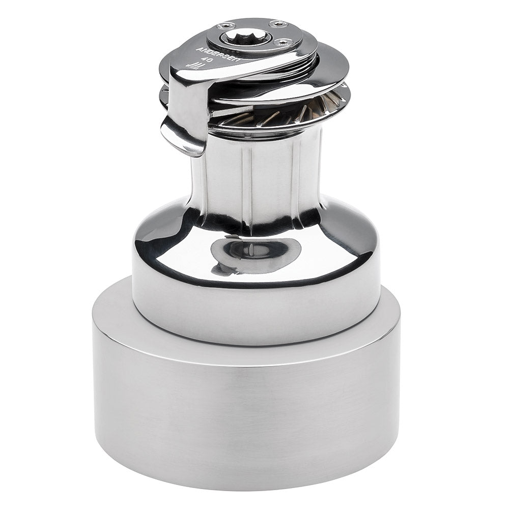 Andersen Electric Winch Size 40 - 12V / Stainless Steel / Two Speed Winch / Above Deck / Compact Motor