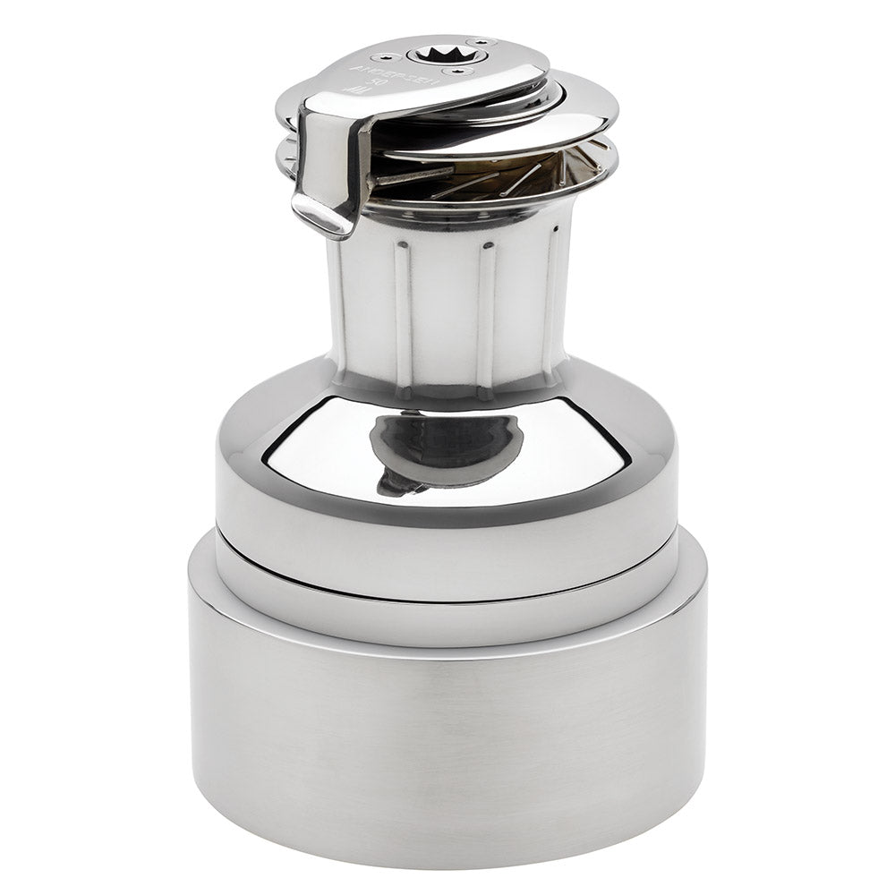 Andersen Electric Winch Size 50 - 12V / Stainless Steel / Two Speed Winch / Above Deck / Compact Motor