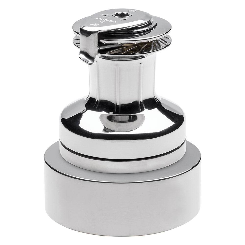 Andersen Electric Winch Size 52 - 12V / Stainless Steel / Two Speed Winch / Above Deck / Compact Motor