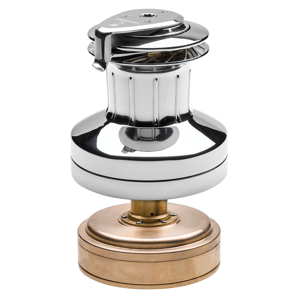 Andersen Electric Winch Size 72 - 12V / Stainless Steel / Two Speed Winch / Below Deck / Compact Motor