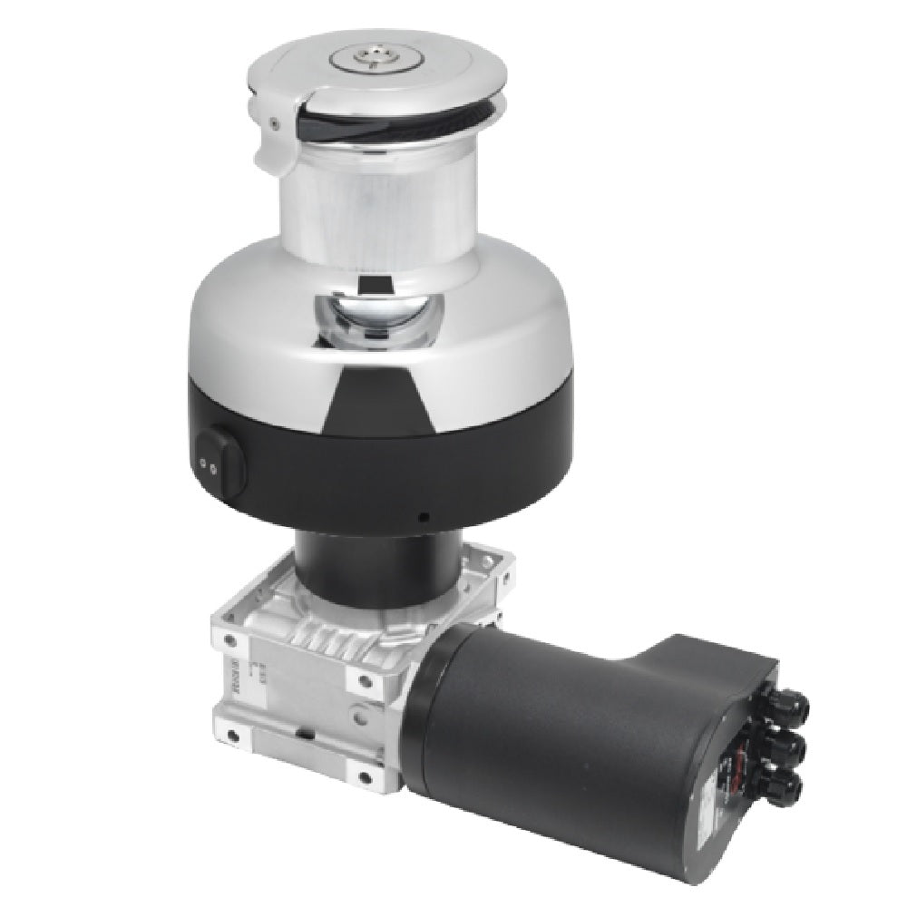 Antal Electric Winch Size 66 - Chrome Horizontal - 3-Speed (24v)