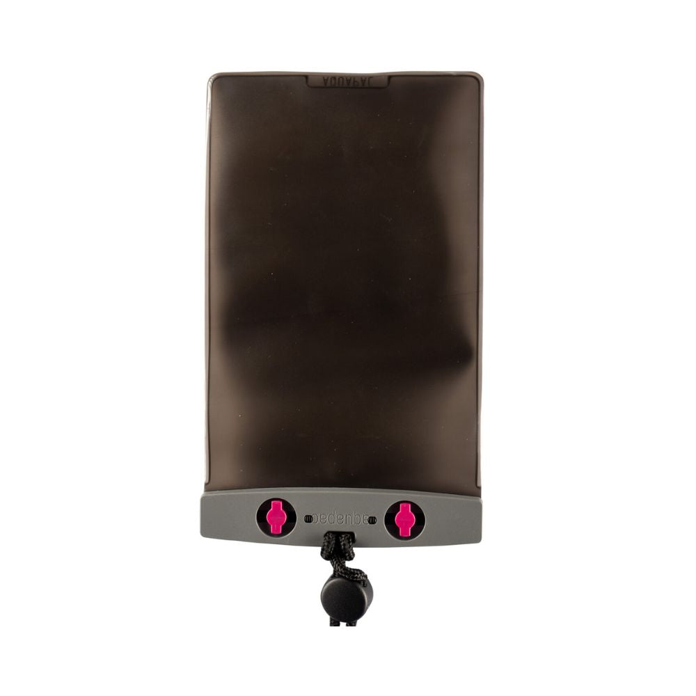 Aquapac Compact Plus Grey - Grey Clamp - Pink Levers - Black Cord