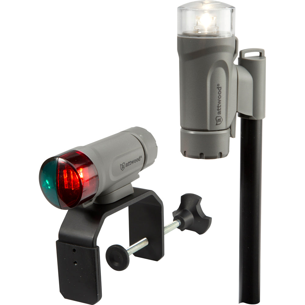 Attwood Stern Lights - Clamp-On Kit - Marine Gray
