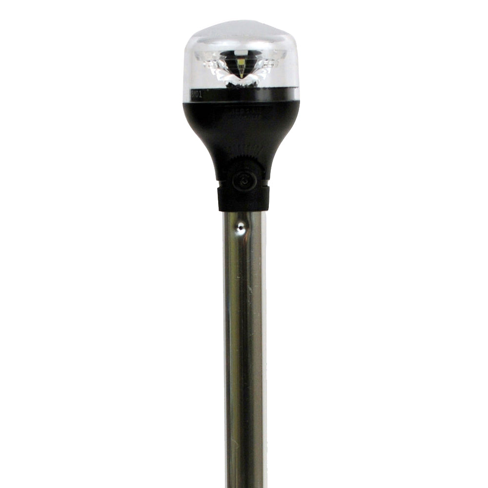 Attwood All Round Lights - LightArmor Folding Pole Light - Horizontal Mount - 360° - 2nm - Pole Length: 20.0 in (50.8 cm)