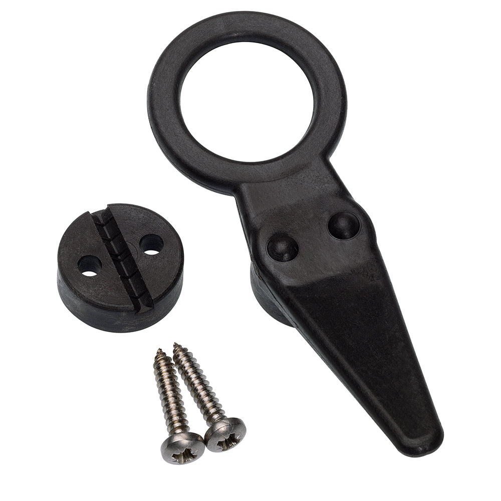 Barton Marine Spars, Fittings & Accessories - Shroud Cleat (Nylon) w/ Eye - Max Dia: 0.31 in (8 mm)