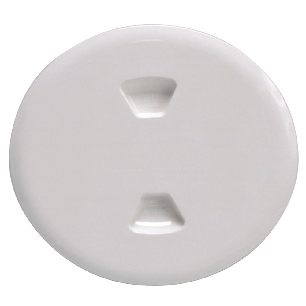 Beckson Marine Inspection Port - Deck Plate Twist-Out (White) - Size: 13/64 in (5 mm)